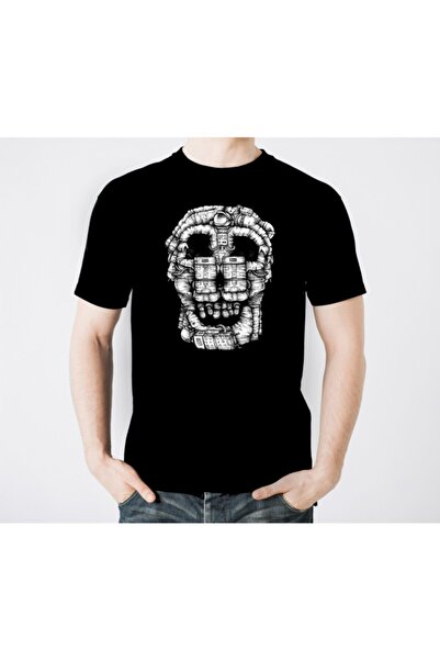 Generic Brand Astronaut Scull crna muška majica
