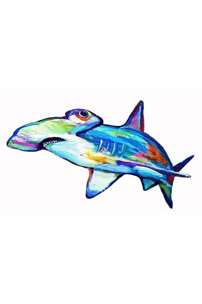 Scubapro Shark Watercolor Men's White T-Shirt