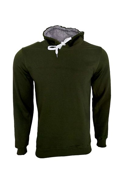 Raf Coll Φούτερ Unisex Basic Χακί με κουκούλα