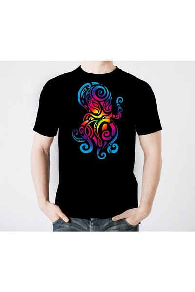 Scubapro Octopus Color Men's Black T-Shirt
