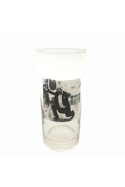 Jenisa Ata Zeybek Rakı Glass 6 Pieces Written Glass Cup