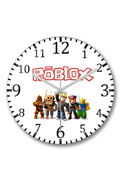 Baskı Dükkanı Ceas de perete Roblox - Sticlă reală curbată