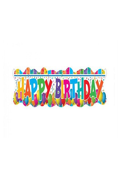 Acar Süs 1 Multicolor Happy Birthday Banner