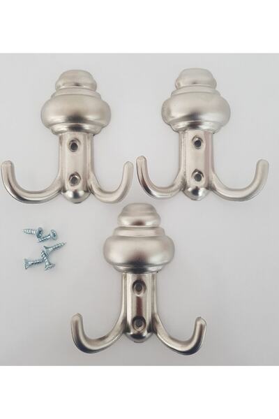 Ekodoğa Vestiyer Askısı 3 Adet Portmanto Askısı Vestiyer Askılığı Askı Aparat...