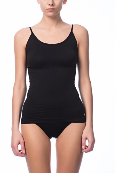 NBB Kadın Siyah Ip Askılı Dikişsiz Atlet 2433