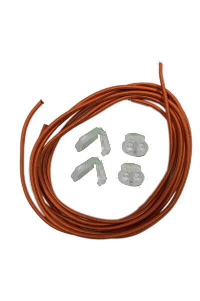 Öztürk Kundura زوج واحد من أربطة الأحذية العملية المرنة 100 سم برتقالي