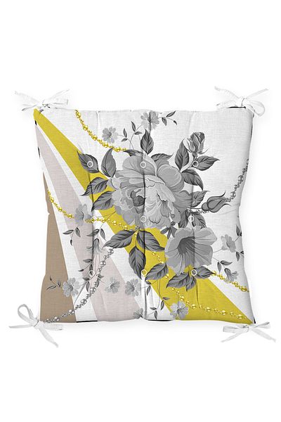 Realhomes Custom Design Digital Printed Modern Pouf Chair Cushion