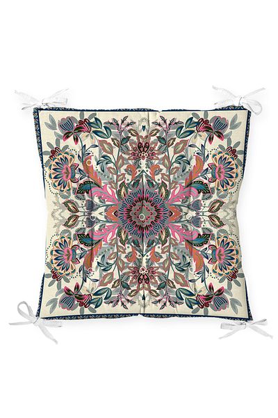 Realhomes Ethnic Motif Ψηφιακό εμπριμέ μοντέρνο αφράτο μαξιλάρι καρέκλας