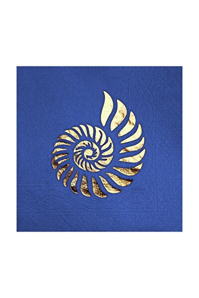 Story 33x33 سم ورق ذهبي نكة بحرية منقوشة 16 قطعة من المناديل الورقية الملونة ...