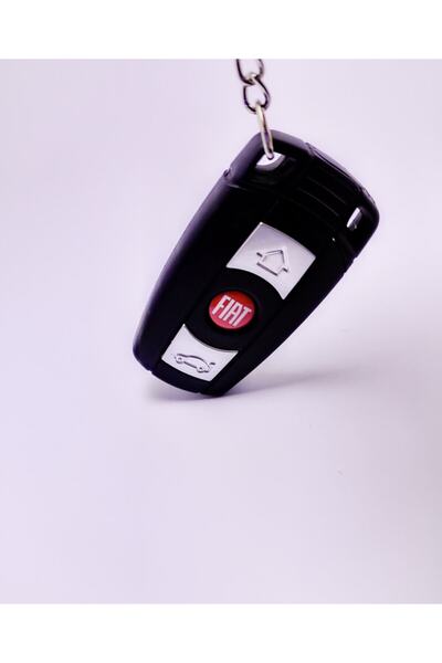 platin hediyelik fiat logolu alevli ışıklı çakmak anahtarlık
