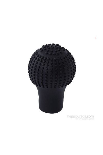 Space KRC Black Silicone Globe Round Flexible Manual Automatic Gear Shift Knob
