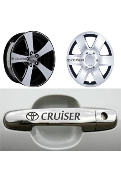 TSC 8 Pieces Burning Wheel Rim Sticker Door Handle