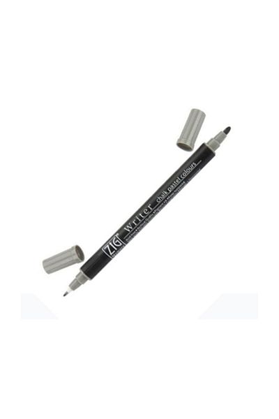 Zig Double Tip Pastel Marker Pen - 0.5mm & 1.2mm Gray