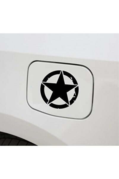 TSC قطعتان من ملصقات السيارات Army Star - ملصق غطاء خزان السيارة