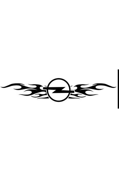 TSC Opel Flame Pattern Sticker Paste Sticker Modified 30CM