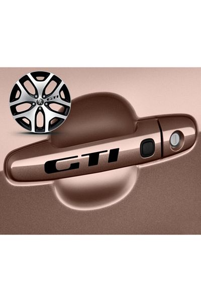 TSC Αυτοκόλλητο Peugeot Gti Λαβή Πόρτας Sport Επικόλληση 8 τμχ