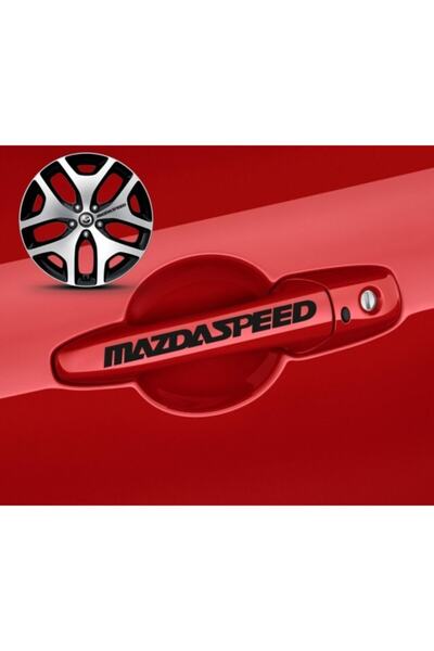 TSC ملصق رياضي لمقبض باب مازدا سبيد 8 قطع