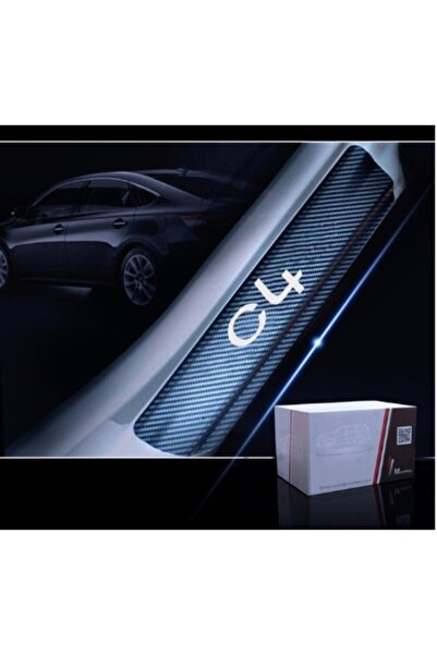 TSC سيتروين C4 ألياف الكربون عتبة الباب حروف ملصق حماية الطلاء