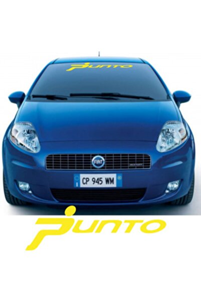 TSC BEYAZ RENK Fiat Punto Ön Cam Araba Sticker Yapıştırma 30CM En