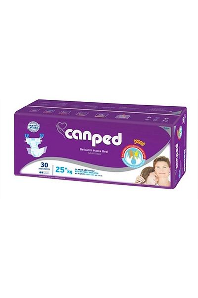 Canped Patient Diapers for Children with Waist Band Set of 2 60 Pieces Xs 2Pk*30