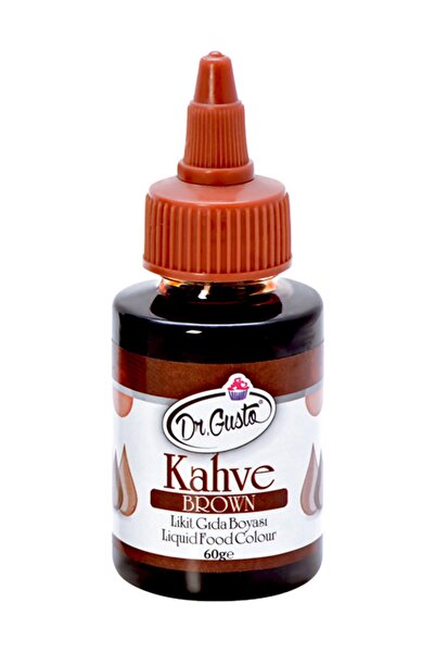 Dr. Gusto Su Bazlı Likit Gıda Boyası Kahve 60 gr