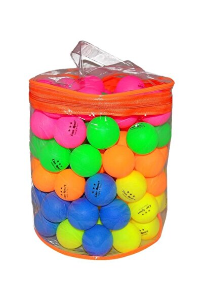 AVESSA كرات بينج بونج ملونة 100 قطعة مع حقيبة (PNG-100)