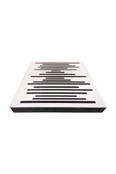 Center Acoustic Akustik Ahşap Difüzör Panel 60x60 cm Beyaz