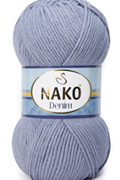NAKO Denim 6540 Lila închis, bumbac, fir de tricotat manual, 100 gr.