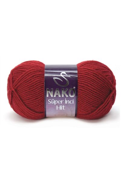 NAKO 100gr Κόκκινο Σχοινί Πλεξίματος Super Pearl Hit 1175