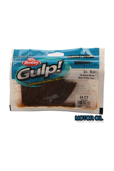 BERKLEY Gulp Saltwater Sandworm Yapay Kurt Mor 5cm-24lu