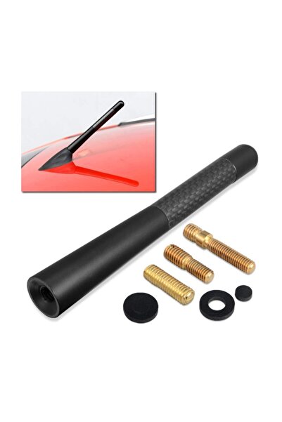 Otobestto Opel Astra H Uyumlu Karbon Desenli 10 cm Spor Oto Anteni