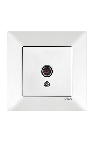 VİKO Viko meridian white tv socket end (framed)