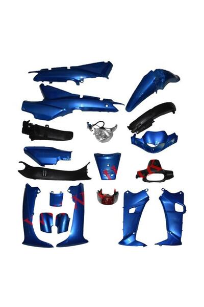 Yuki Kaporta Seti Paşa 100 Stickersiz Mavi Stop- Far