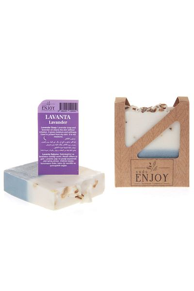 Enjoy Natural Lavender Handmade Face, Hair and Body Soap 100 gr