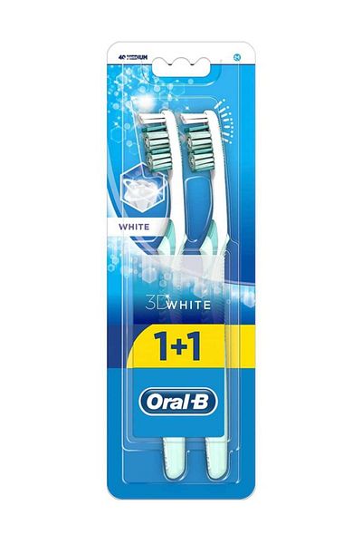 Oral-B 3D White 35 Soft 1+1 Toothbrush