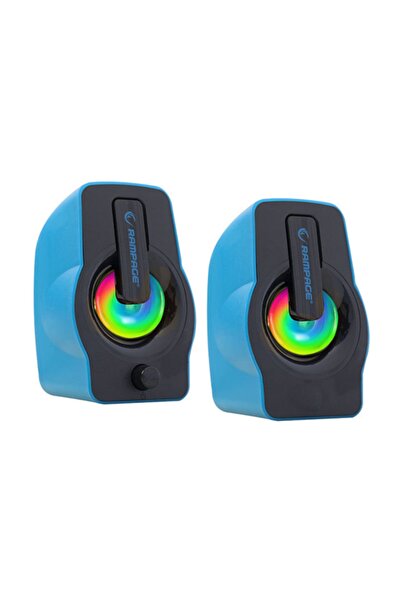 Rampage Rms-g7 Falsetto 2.0 6 Watt Rgb Ledli Mavi Multimedia Gaming Usb Speaker