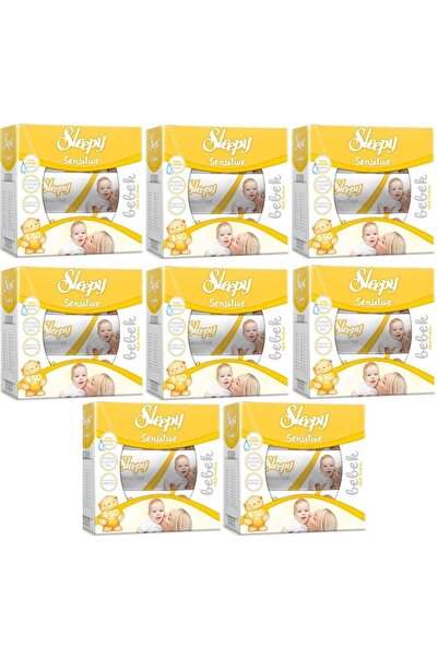 Sleepy Islak Havlu Mendil 50 Yaprak 24 Lü Set Sensitive Kapaklı (8Pk*3)
