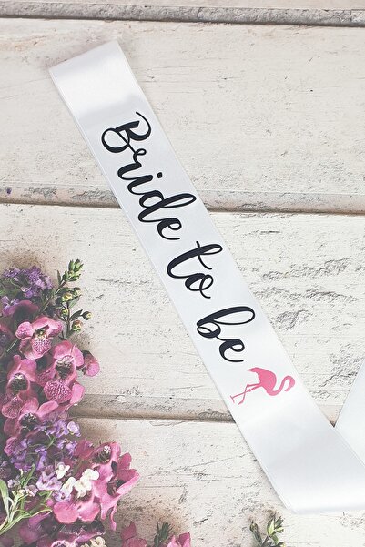 PEKSHOP Bride to be Sash, Flamingo Concept Bachelor Sash