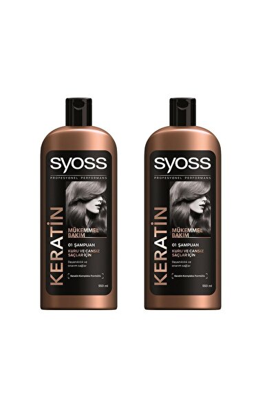 Syoss Keratın Mükemmelliği Şampuan 550 ml X 2 Adet