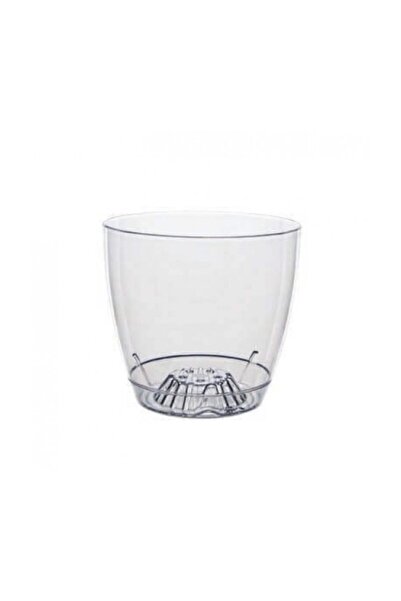 Emek Dekoratif Şeffaf Tabaklı Orkide Saksı 3 Lt