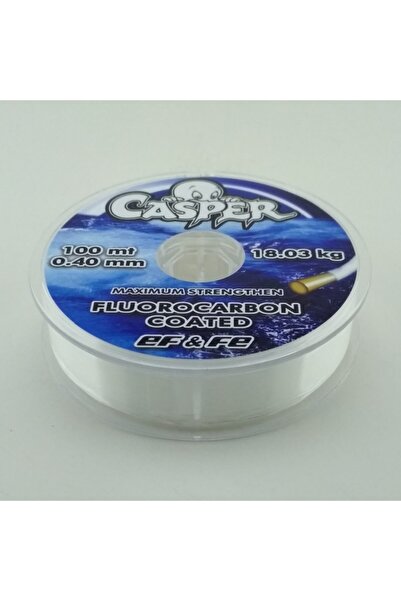 CASPER Effe CASPER Fluorocarbon Hayalet Misina 100m 0.40mm Çekeri 18.03Kg