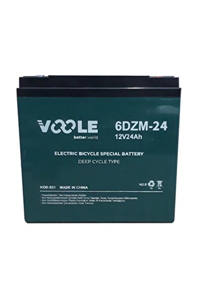 VOLE Voole 12v 24ah - 12 Volt 24 Ah Elektrikli Bisiklet Aküsü 2019 Üretim