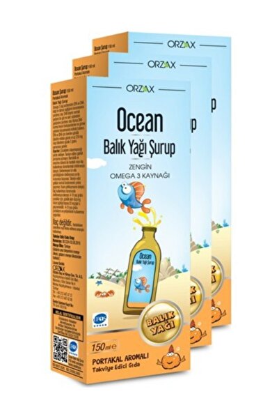 Ocean Ocean Syrup Orange 150ml 3 Pieces Skt:01/2021