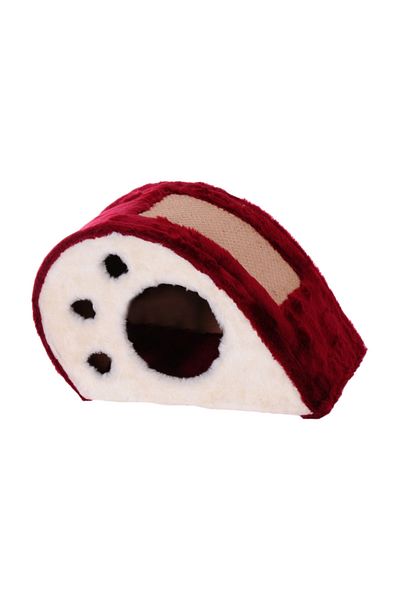 Cathause Cat Hause Cat Scratching Platform Snail Red 32Cm