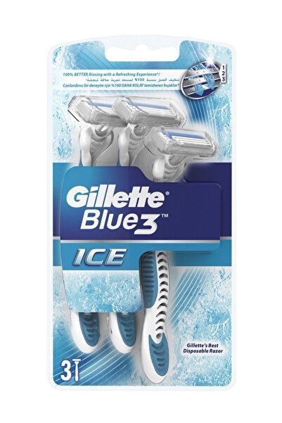 Gillette Blue3 Ice Kullan-At Tıraş Bıçağı 3'lü