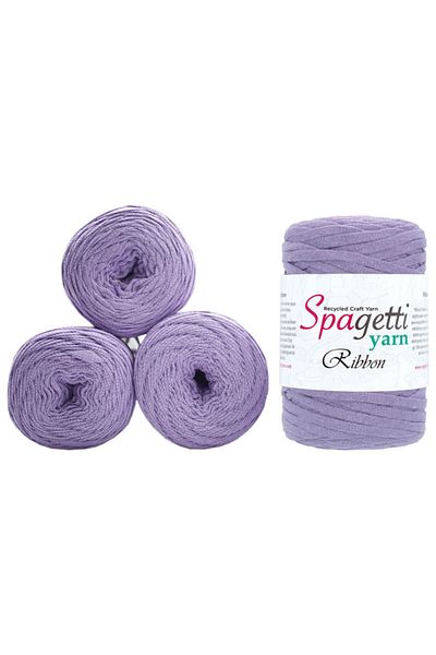 Spagettiyarn Ανοιχτό Λιλά Κορδέλα 20 - Σετ 4 τεμαχίων