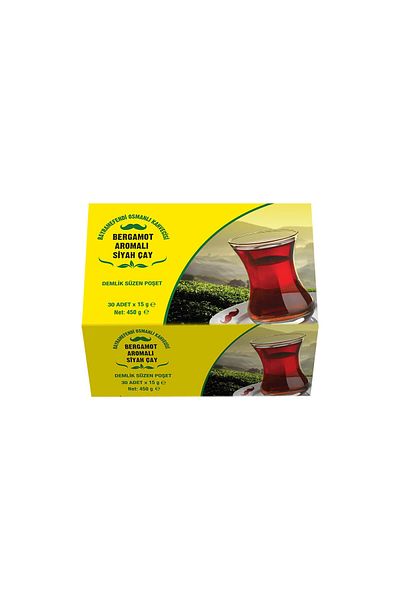 Bayramefendi Osmanlı Kahvecisi Black Bergamot Flavored Tea - Pack of 30