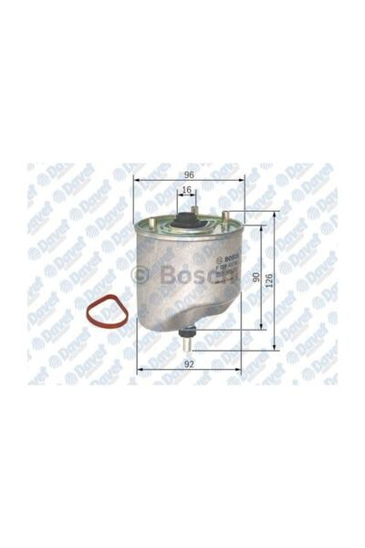Bosch Yakit Filtresi P207 1.4Hdi 1.6Hdi P308 P508 P3008 P5008 Partner Tepee Berlingo C3 C4 1.6Hdi 09-