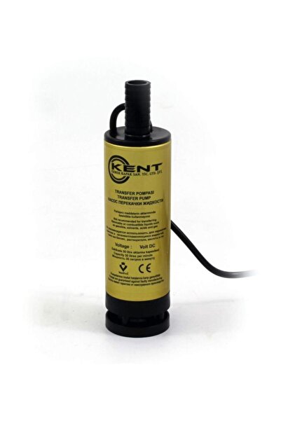 KENT 12 Volt Mazot Aktarma Pompası, Dc Sintine Pompası 42 mm Dış Çap.