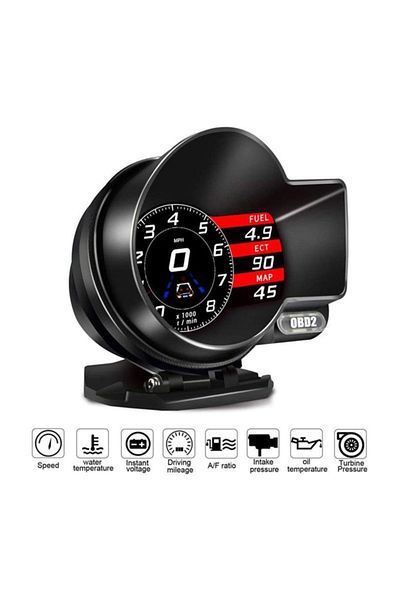 Gplus F8 HUD OBD 48 Function Vehicle Data Display Head Up Display